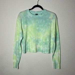 Wild fable women’s waffle knit and Green & aqua marine Tie Dye Long Sleeve Small
